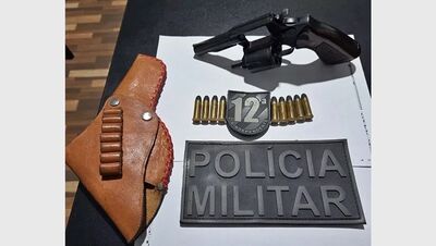 Arma apreendida pela Polícia Militar. Foto: PMMS