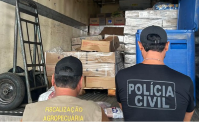 As carnes estavam sendo transportadas de forma irregular. (Foto: Fala Povo, Midiamax)