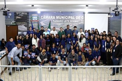 Juventude em Ação aproxima estudantes do Legislativo e fortalece participação cidadã em Coxim. Foto: Paulo E. Gomes