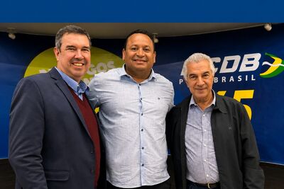 Eduardo Riedel, Flávio Dias e Reinaldo Azambuja. Foto: Divulgação 