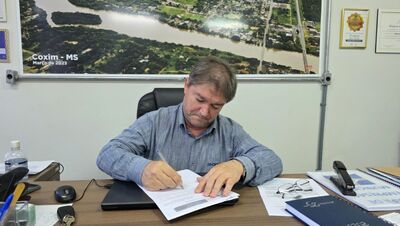 Prefeito de Coxim, Edilson Magro. Foto: Divulgação AssCom PMC 