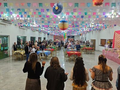 Loja Maçônica Acácia de Coxim realiza festa junina de São João . Foto: Valdeir Simão/Diário X 