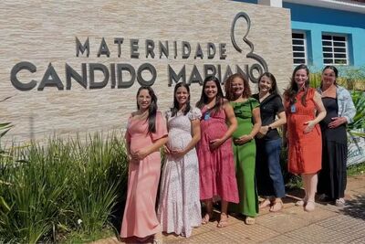 7 das 11 grávidas na maternidade Cândido Mariano. Foto: Reprodução