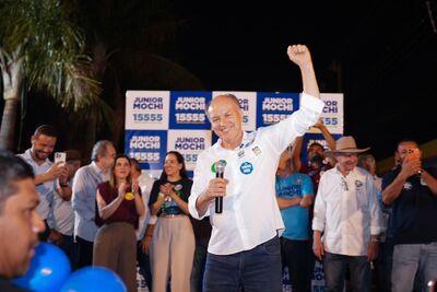 Junior Mochi inaugura comitê em Campo Grande. Foto: Foto: Magdiel Trelha 
