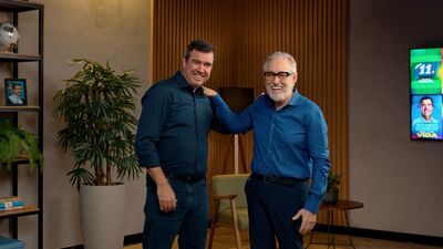 Governador Eduardo Riedel e o deputado estadual Antonio Vaz. Foto: Divulgação assessoria de imprensa 
