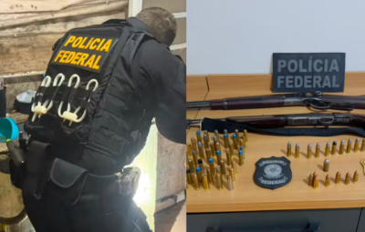 Operação Arsenal Oculto combate comércio ilegal de armas em MS  Foto: Polícia Federal 