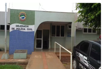Fachada da delegacia de Sidrolândia (MS)  Foto: Reprodução