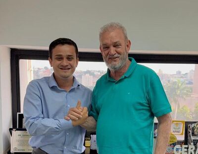 Vereador Luiz Eduardo e o deputado federal Geraldo Resende. Foto: Divulgação