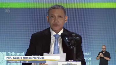 Presidente do TSE, ministro Kassio Nunes Marques. Reprodução, YouTube TSE