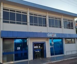 Agência da CEF em Coxim. Foto: Valdeir Simão/Diário X