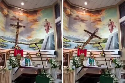 Padre morre depois que cruz de altar cai sobre sua cabeça. Foto: Reprodução/Instagram