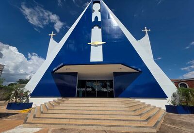 Capela Santa Maria em Coxim. Foto: Valdeir Simão/Diário X 