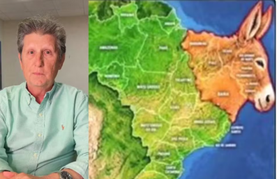 Montagem de foto foi compartilhada pelo prefeito de Chapadão do Sul (MS) após a vitória de Lula  Foto: Redes sociais