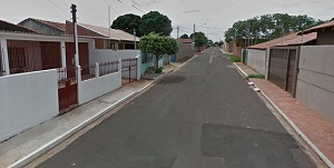 Rua onde fica casa dos idosos