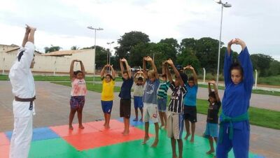 Alunos do Projeto Social de Judô Min Tai Kan