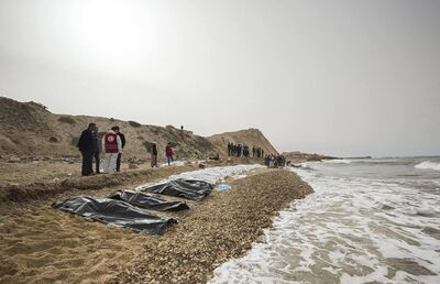 Corpos foram encontrados em uma praia perto de Zauia, a oeste de Trípoli