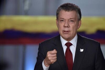 O presidente da Colômbia, Juan Manuel Santos