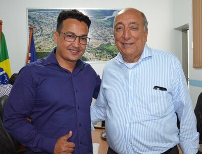 Vereador Marquinhos Vaz (PPS) e o Senador Pedro Chaves (PSC)