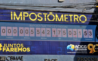 Impostômetro mostra total de impostos pagos no ano