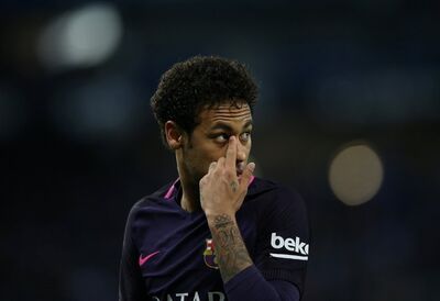 Neymar em Espanyol x Barcelona