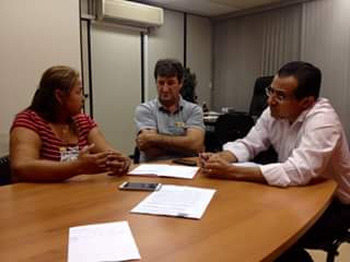 Vereadora Lucia da AAVC, Elio Koch e Paulo Ângelo