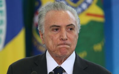 O presidente Michel Temer