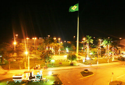 Praça Thomaz Laranjeiras, em Porto Murtinho