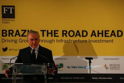 Presidente Michel Temer participa da cerimônia de encerramento do Seminário de Oportunidades de Investimento no Brasil, promovido pelo Financial Times