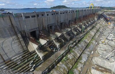 Obras da Usina Hidrelétrica de Belo Monte, do Pará