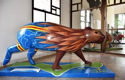 Arte em capivara: artista faz sucesso com quadros inspirados em animal  símbolo do Brasil