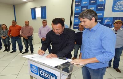 A posse foi assinada por Franciel após indicação do prefeito de Coxim