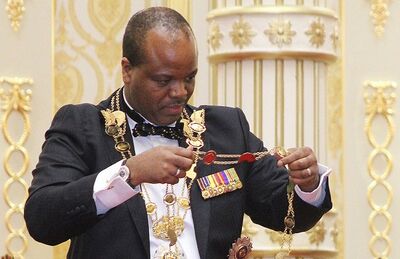 O rei Mswati III assumiu o poder em 1982