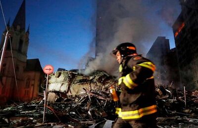 Incêndio em São Paulo: prédio está localizado na região central