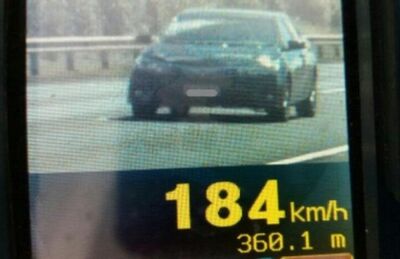 Motorista foi flagrado pelo radar a mais de 180 km/h