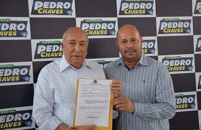 Senador da República Pedro Chaves e vereador Careca, ambos do PRB