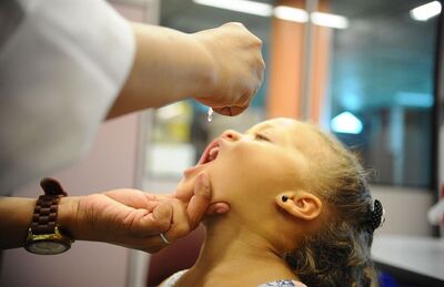 Campanha de vacinação contra a poliomielite será realizada de 6 a 24 de agosto