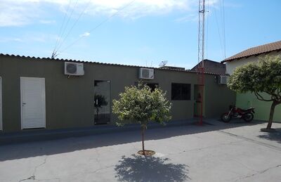 Prédio da rádio comunitária FM Pantaneira