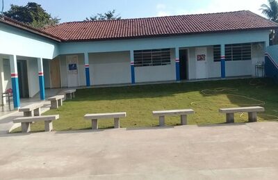 Escola municipal Antonio Torquato, no distrito de Jauru