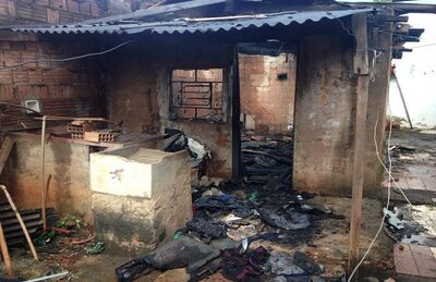 Incêndio destruiu local onde a vítima morava, em Campo Grande