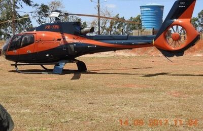 Helicóptero apreendido durante a operação Laços de Família; MPF denunciou 22 pessoas e acusação foi aceita pela Justiça.