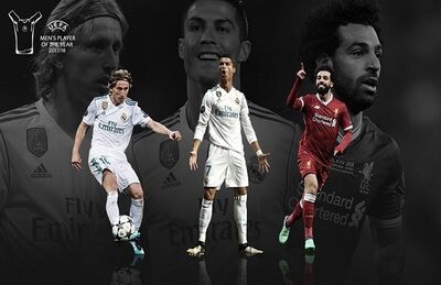 Luka Modric, Cristiano Ronaldo e Mohamed Salah são os finalistas do prêmio da Uefa