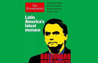 Capa da The Economist sobre Jair Bolsonaro