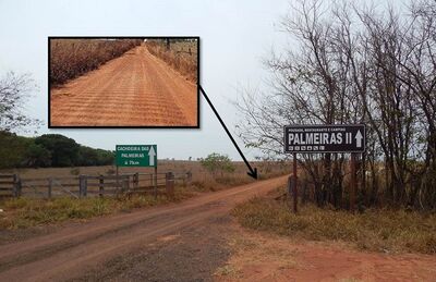Estrada de acesso paraCachoeira das Palmeiras 2