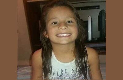 Eduarda Herrera, de 9 anos, foi raptada enquanto brincava na rua de casa, na noite de domingo (21)