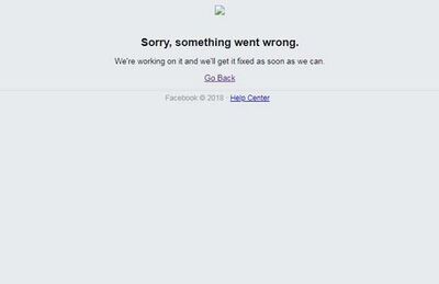 Facebook está fora do ar