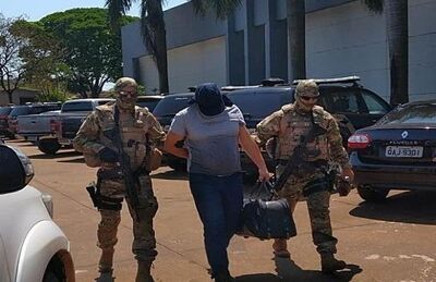 Um dos presos na Operação Nepsis, em setembro de 2018