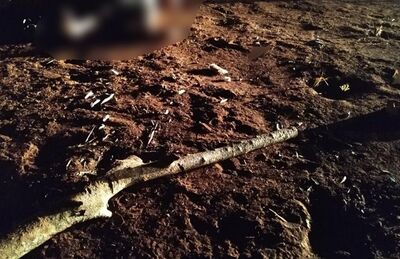 Pedaço de madeira foi encontrado ao lado do corpo de homem, em Rio Brilhante (MS)