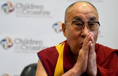 O líder espiritual Dalai Lama durante coletiva de imprensa em Londonderry, na Irlanda do Norte, em 11 de setembro de 2017 Foto: Reuters/Clodagh Kilcoyne/File Photo