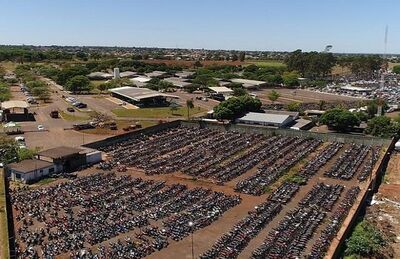 Em 2017, pátio do Detran em Campo Grande tinha mais de nove mil motocicletas
