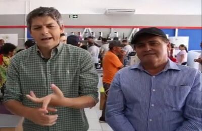 Prefeito Aluizio São José e seu vice Edvaldo Bezerra